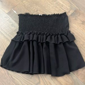 Black ruffle skirt from the Impeccable Pig!
